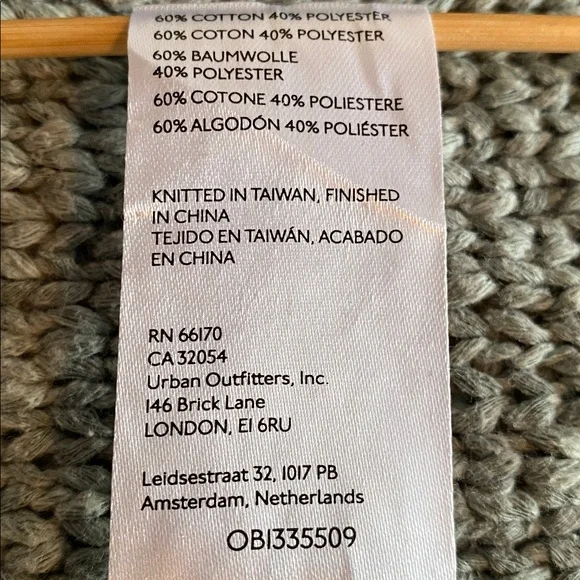 Anthropologie Pilcro NWT Turtleneck Tank Sweater in Moss Chunky Cotton Blend L - Picture 13 of 14